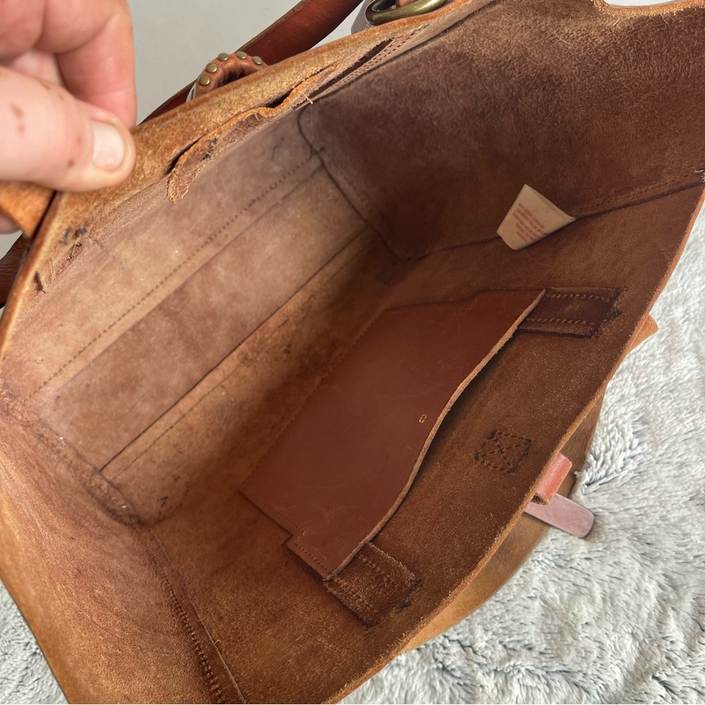 Lucky Brand Dylan Leather Tote in Tobacco - Picture 13 of 17